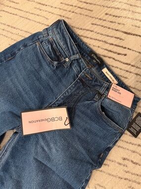 BCBGeneration Classic Blue Baggy Wide-Leg Jeans